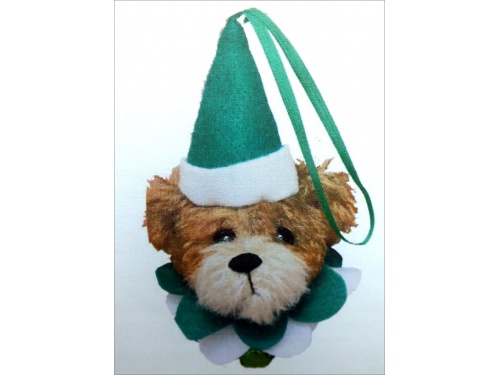 Noelle 12cm Bear  Head Decoration 